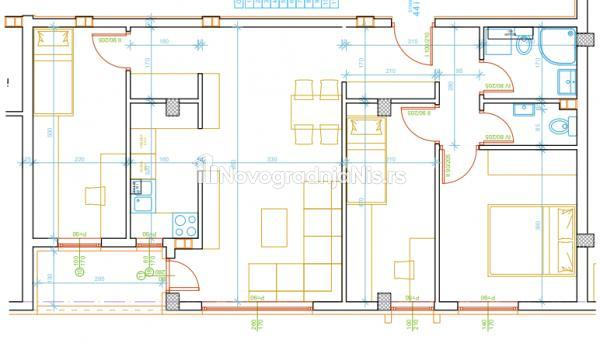 Mokranjčeva, Troiposoban stan na prodaju, 76.3m², 165.110€