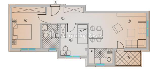 IV + krovna terasa 32m2 + 60m2 na korišćenje