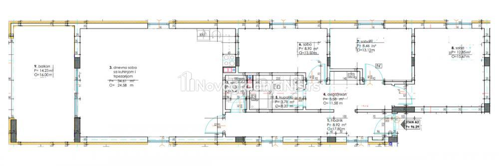 Troiposoban stan na prodaju, 94m², 216.200€