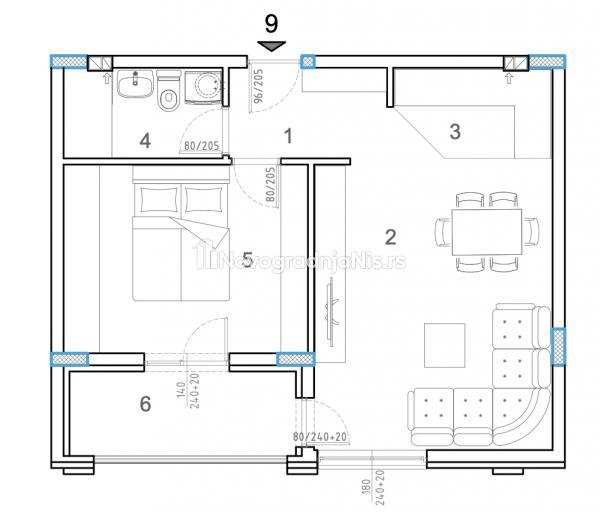 Jednoiposoban stan na prodaju, 47.25m², 108.100€
